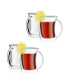 Фото #1 товара Чашки для чая из двойных стенок JoyJolt Caleo, набор из 4 шт.