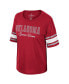 ფოტო #3 პროდუქტის Women's Crimson Oklahoma Sooners I'm Gliding Here Rhinestone T-shirt