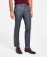 Фото #1 товара Men's Slim-Fit Wool-Blend Stretch Suit Pants