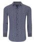 ფოტო #1 პროდუქტის Men's Slim Fit Performance Geometric Button Down Shirt