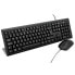 Фото #1 товара V7 Wired Keyboard and Mouse Combo – UK - Full-size (100%) - Wired - USB - QWERTY - Black - Mouse included