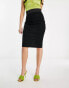 Фото #3 товара Vesper bodycon midi skirt in black