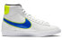 Кеды детские Nike Blazer Mid GS Бело-голубые 36 - фото #3