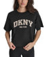 ფოტო #1 პროდუქტის Women's Cotton Puffed Logo Cropped T-Shirt