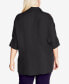 ფოტო #2 პროდუქტის Plus Size Presley Collared Shirt Top