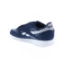 Фото #6 товара Reebok Classic Leather Mens Blue Suede Lace Up Lifestyle Sneakers Shoes