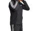 adidas 三条纹印花运动加绒连帽针织夹克 男款 黑色 / Куртка Adidas Trendy_Clothing DQ1455