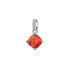 Silver pendant with red zircon Fancy Vitamin Orange FVO04