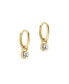 Фото #5 товара SINALAA: Crystal Huggie Earrings For Women