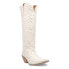 Фото #2 товара Dingo Honkytonk Honey Rhinestone Snip Toe Cowboy Womens White Casual Boots DI16