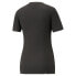 Puma Her Slim Logo Crew Neck Short Sleeve T-Shirt Womens Black Casual Tops 67406