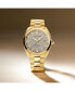 ფოტო #4 პროდუქტის Men's Datron Swiss Auto Ionic Plated Gold Steel Watch 40mm