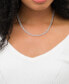 Фото #2 товара Macy's diamond Triple Row Beaded 18" Collar Necklace (7 ct. t.w.) in 14k White Gold