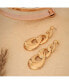 Фото #2 товара Women's White Chainlink Drop Earrings