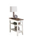 Фото #8 товара American Heritage 1 Drawer Chairside End Table with Shelves