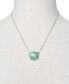 Dyed Jade Heart Crisscross Pendant Necklace in Sterling Silver, 17-1/2" + 2" extender