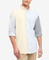 Фото #1 товара Men's Regular-Fit Colorblocked Oxford Shirt