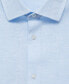 Фото #5 товара Men's Regular-Fit Striped Cotton-Linen Shirt