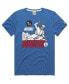Фото #1 товара Men's x Topps Royal Los Angeles Dodgers Tri-Blend T-shirt
