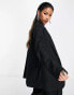 Something New X Naomi Anwer oversized blazer co-ord in black