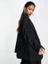 Фото #5 товара Something New X Naomi Anwer oversized blazer co-ord in black