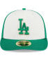 Фото #2 товара Men's White, Green Los Angeles Dodgers 2024 St. Patrick's Day Low Profile 59FIFTY Fitted Hat