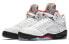 Jordan Air Jordan 5 Retro "Fire Red" 流川枫 高帮 复古篮球鞋 GS 白红 2020复刻 / Кроссовки Jordan Air Jordan 440888-102