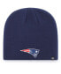 Men's Navy New England Patriots Primary Logo Knit Beanie