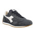 Фото #2 товара Diadora Equipe Suede Sw Lace Up Mens Blue Sneakers Casual Shoes 175150-C2074