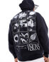 Фото #1 товара ASOS DESIGN oversized hoodie in black with photographic space print