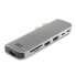 Фото #3 товара ACT AC7044 - Docking - USB 3.2 Gen 2 (3.1 Gen 2) Type-C - 100 W - 10,100,1000 Mbit/s - Grey - MicroSD (TransFlash) - SD