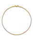 ფოტო #2 პროდუქტის Rope Chain Anklet in 14k Yellow, Rose and White Gold