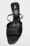 Фото #4 товара Босоножки на высоком каблуке с эффектом потертости ZARA