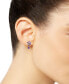 Multi-Gemstone (2-1/2 ct. t.w.) & Diamond (1/20 ct. t.w.) Flower Drop Earrings in Sterling Silver