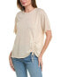 Фото #1 товара Project Social T Domenique Ruched Tie Textured T-Shirt Women's