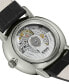 ფოტო #4 პროდუქტის Men's Swiss Automatic DiaMaster Thinline Black Leather Strap Watch 41mm