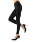 ფოტო #3 პროდუქტის Women's Ziptrack Dual Zipper Cotton Blend Leggings