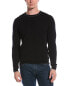 Фото #1 товара Qi Cashmere Contrast Trim Cashmere Sweater Men's Black M