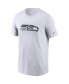 Фото #3 товара Men's White Seattle Seahawks Primary Logo T-shirt