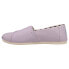 Фото #3 товара TOMS Alpargata Canvas Slip On Womens Purple Flats Casual 10017734T