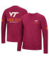 Men's Maroon Virginia Tech Hokies Mossy Oak SPF 50 Performance Long Sleeve T-shirt