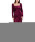 Фото #1 товара Women's Velvet Asymmetric-Hem Dress