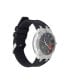 Women's Quartz Matte Black Silicone Strap Analog Watch 38mm
