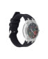 ფოტო #3 პროდუქტის Women's Quartz Matte Black Silicone Strap Analog Watch 38mm