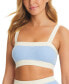 Фото #1 товара Women's Colorblocked Cropped Top Cover-Up