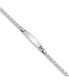 ფოტო #1 პროდუქტის Sterling Silver Rhodium-plated Medical ID Anchor Link Bracelet