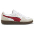 Фото #1 товара Puma Palermo Lace Up Mens Beige, Red, White Sneakers Casual Shoes 39646405