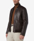 ფოტო #3 პროდუქტის Men's MacNeil Smooth Leather Bomber Jacket