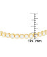 ფოტო #1 პროდუქტის 14K Gold Plated Cubic Zirconia Bezel Bracelet