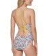 Фото #2 товара Tommy Hilfiger 300728 Women's Adjustable Tie Belt One-Piece Swimsuit Size 8